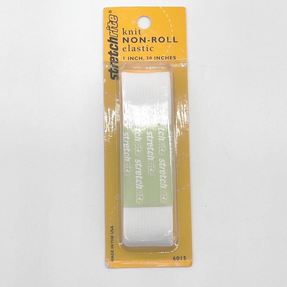 Stretchrite Knit Non Roll Elastic Unisex 1 Inch x 30 Inches Sewing Notion 6015‎